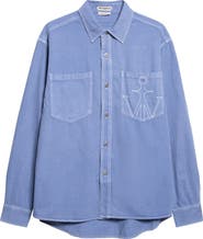 JW Anderson Oversize Cotton Button-Up Shirt