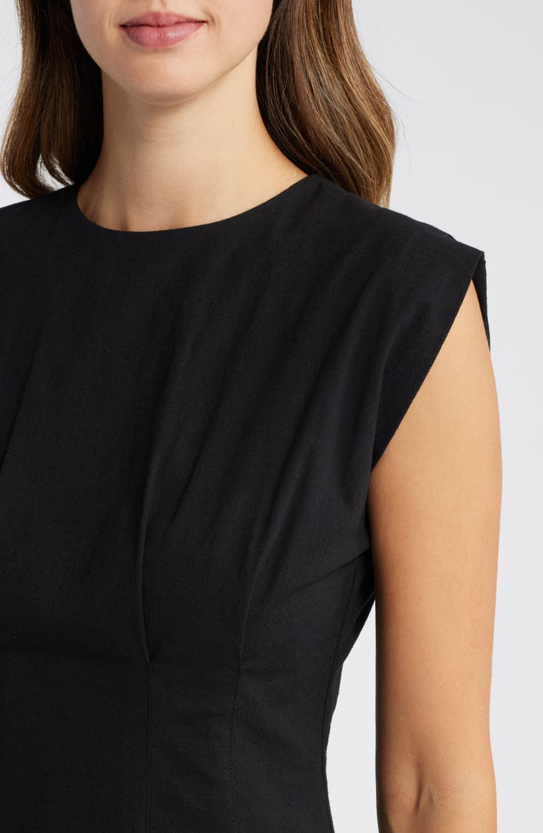 Mila Mae Cinched Waist Midi Dress, Alternate, color,