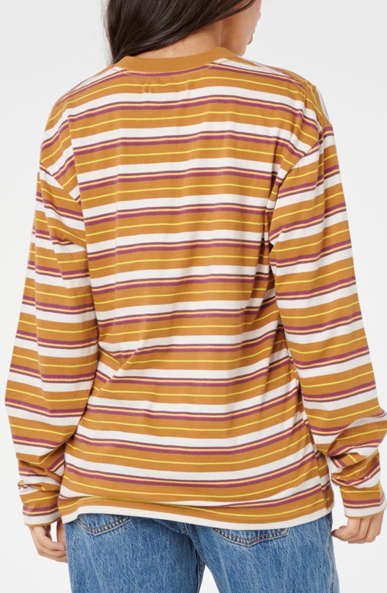 Rip Curl Stripe Long Sleeve T-Shirt, Alternate, color, Tan