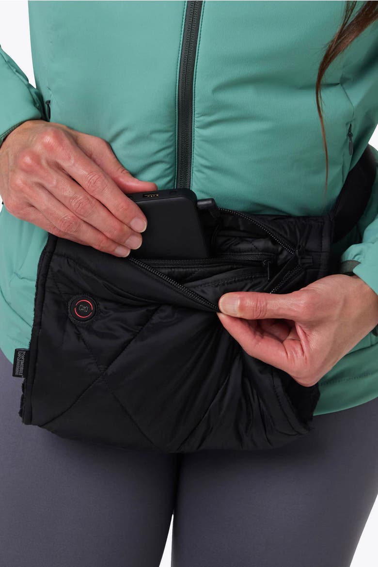 Quilted Hand Warmer, Alternate, color, Black