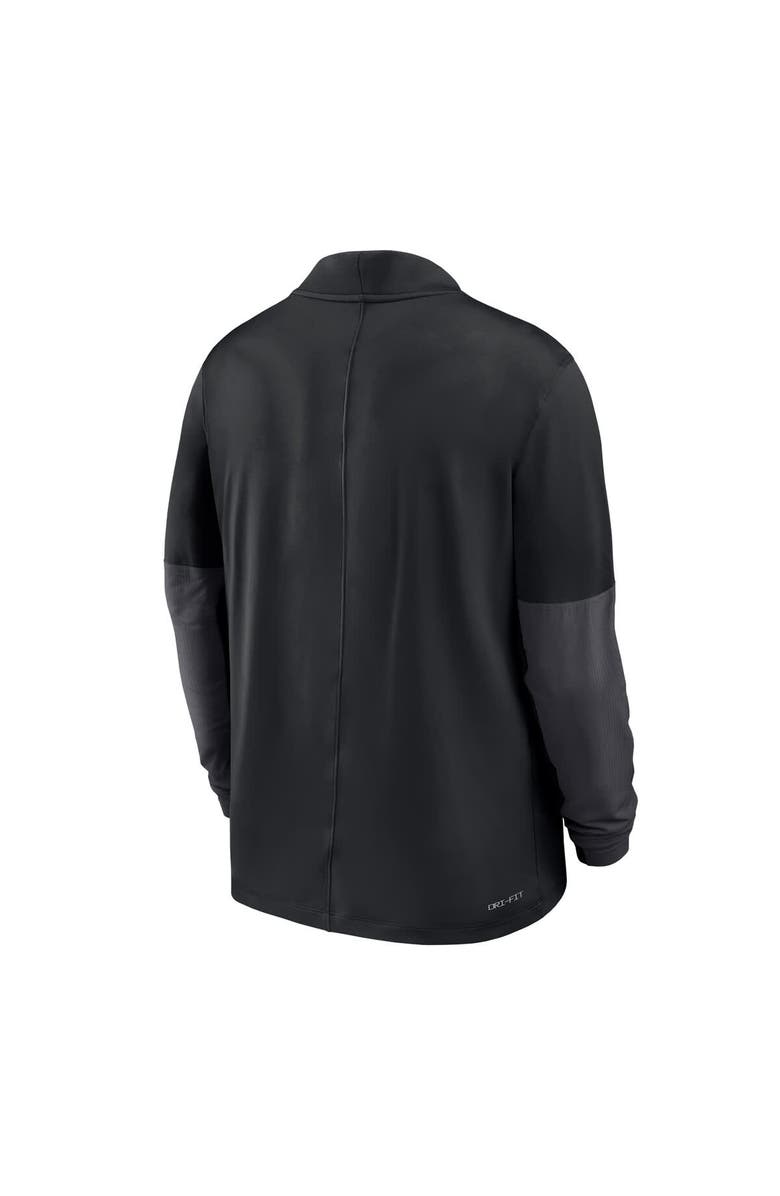Nike Men's Nike Black Oklahoma State Cowboys Dri-FIT Half-Zip Pullover, Alternate, color, Black