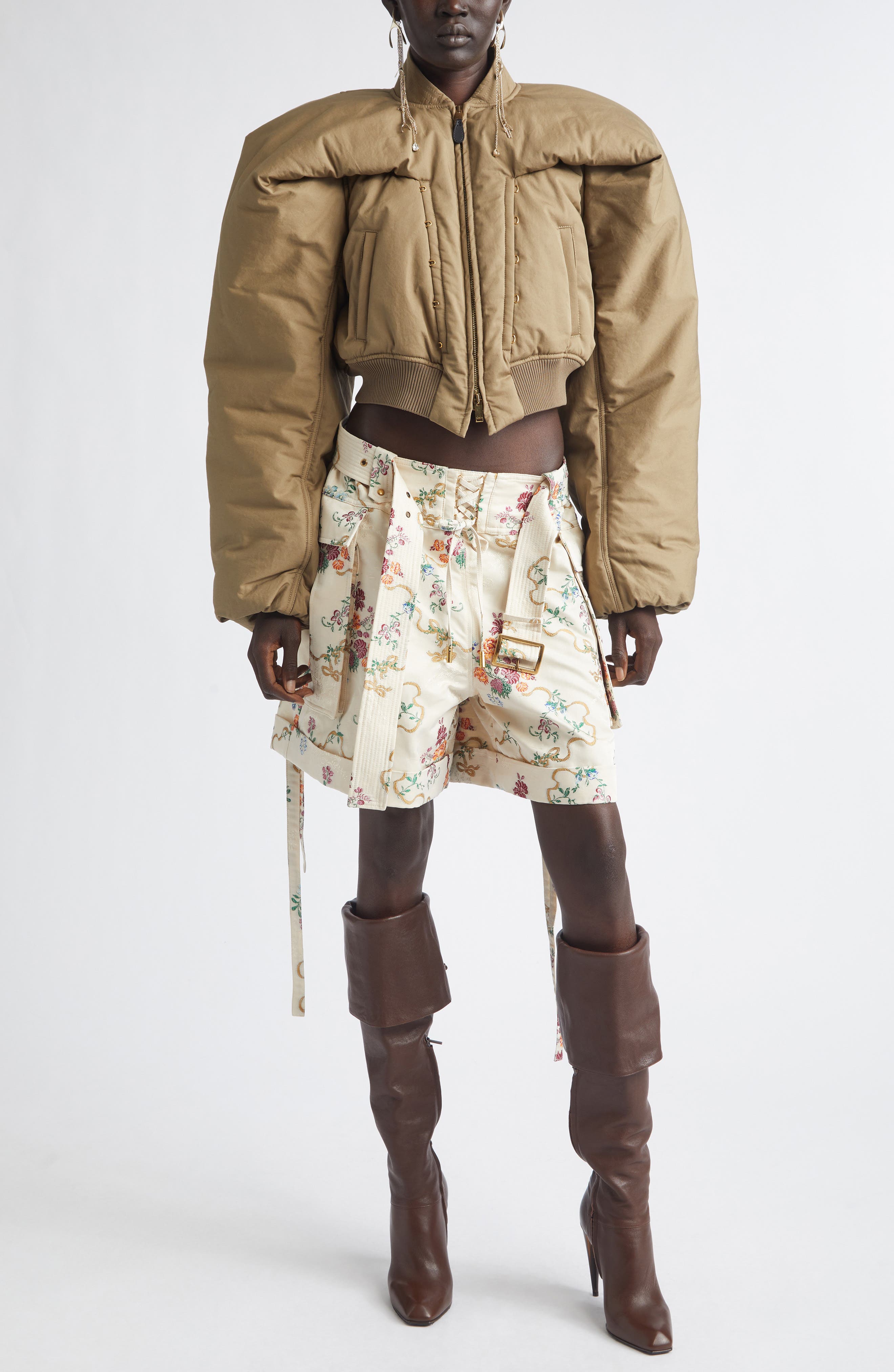 Crop Bomber Jacket - image 2