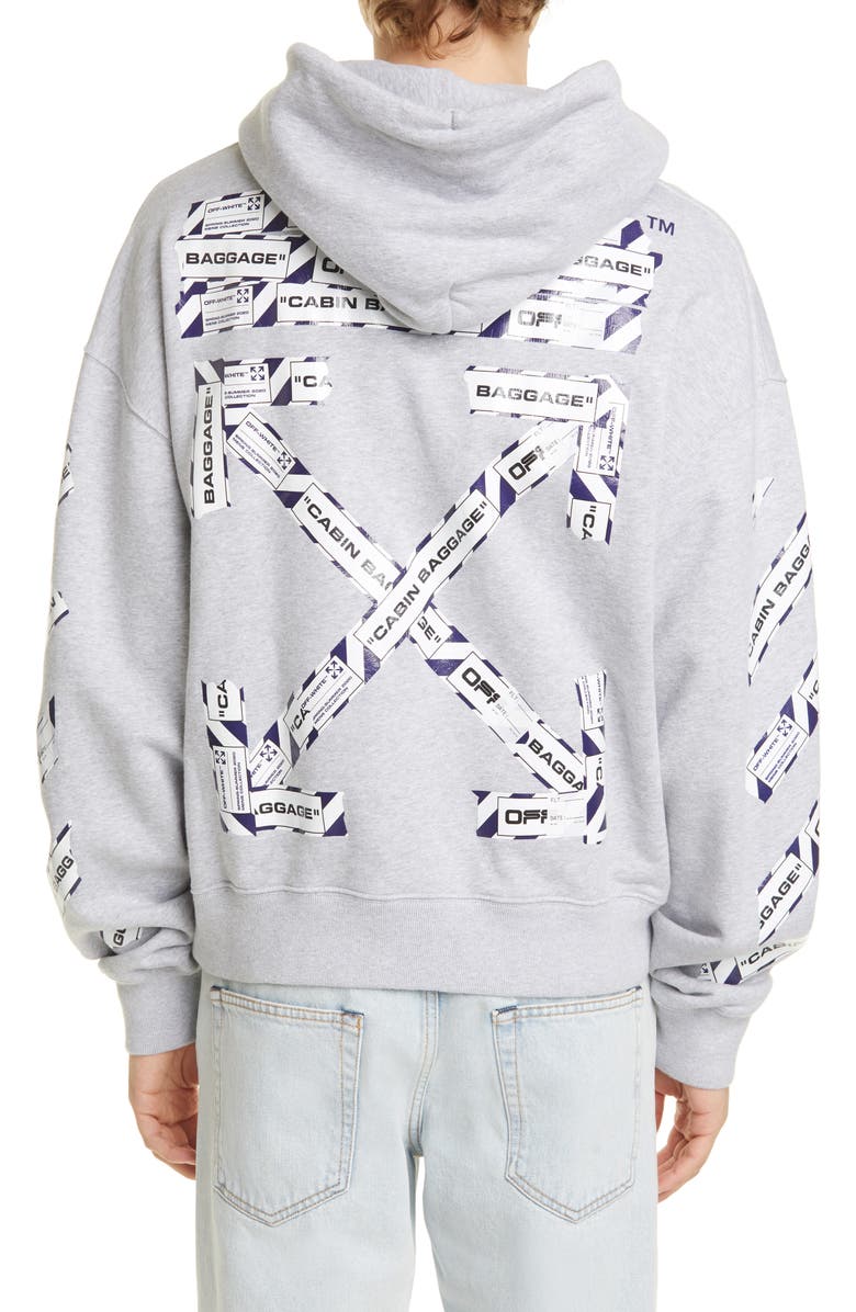 Off-White Airport Tape Hoodie, Alternate, color,