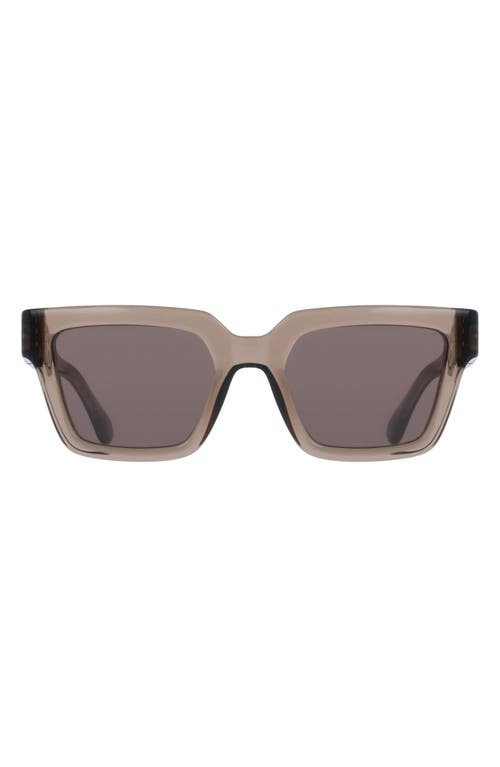 Ferragamo 52mm Square Sunglasses In Transparent Brown