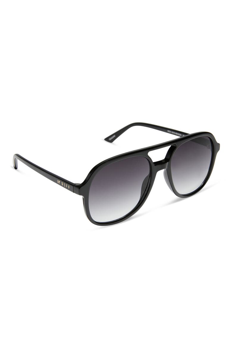 Tegan 55mm Aviator Sunglasses, Alternate, color, GREY GRADIENT