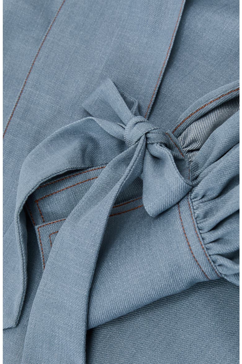Tie-Neck Blouse, Alternate, color, LIGHT BLUE