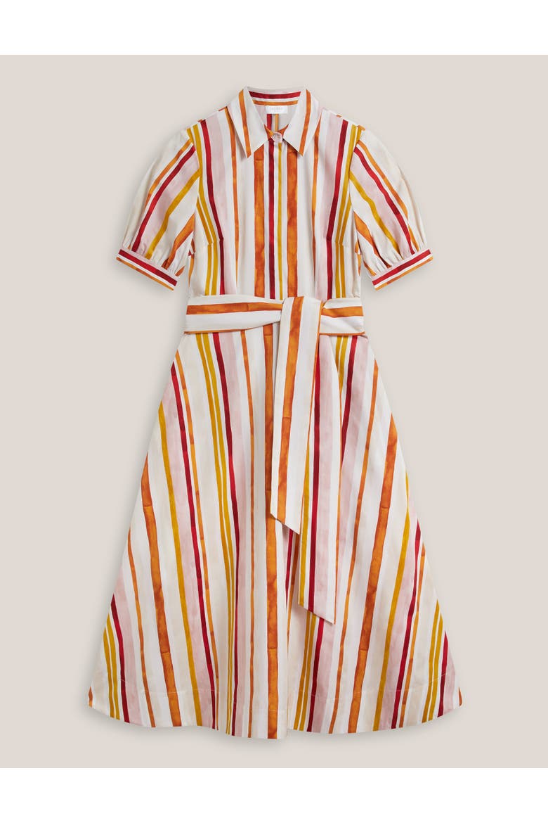 Cressida Midi Dress, Alternate, color, Ivorymulti
