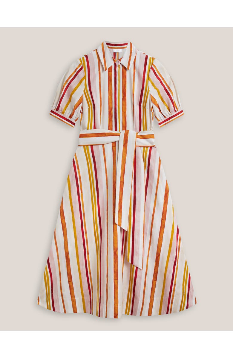 HOBBS LONDON Cressida Midi Dress, Alternate, color, Ivorymulti