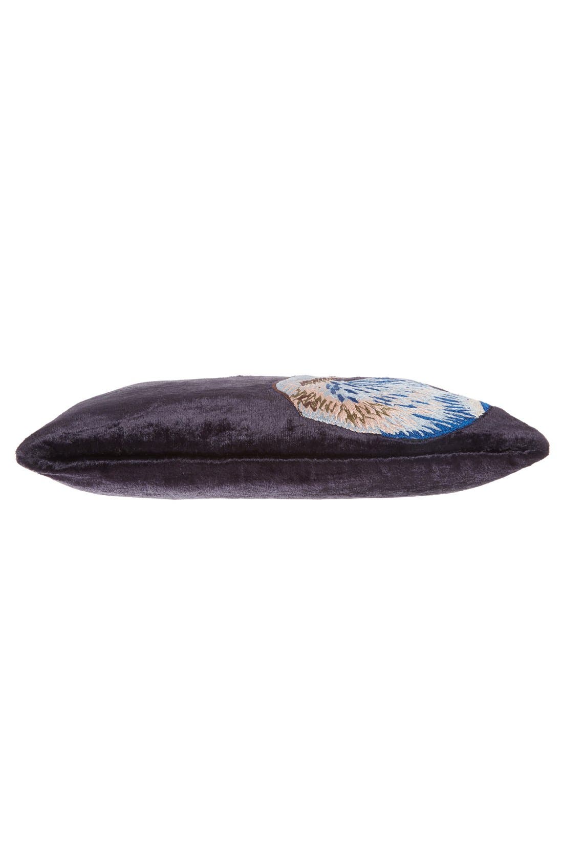 Carol Velvet Clutch, Alternate, color, BLACK