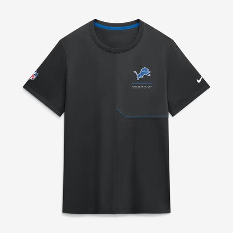 Men's Nike Black Detroit Lions Sideline UV Dri-FIT Coaches Shirt