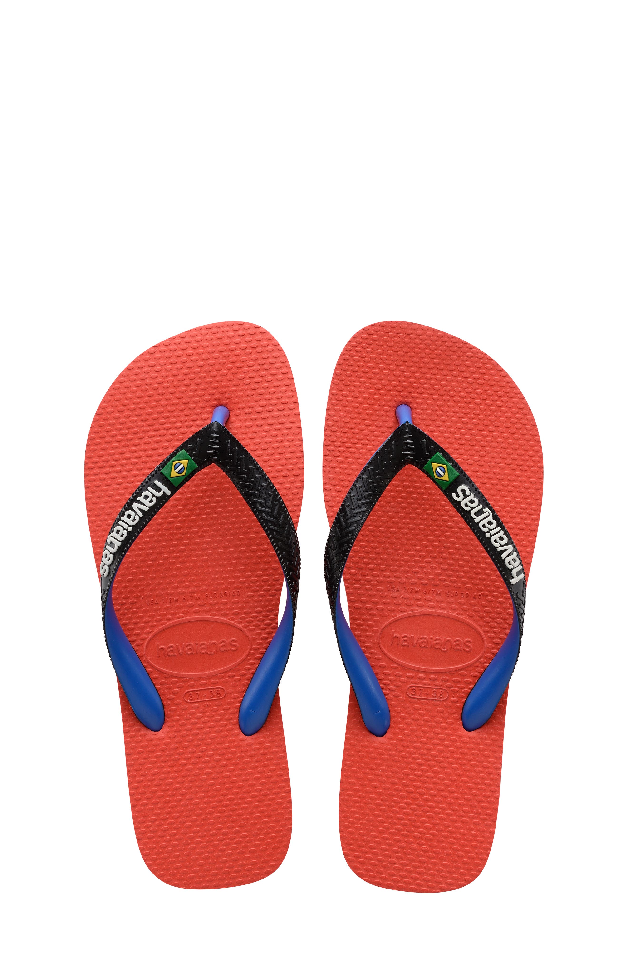 Brazil Mix Flip Flop, Main, color, RED CRUSH