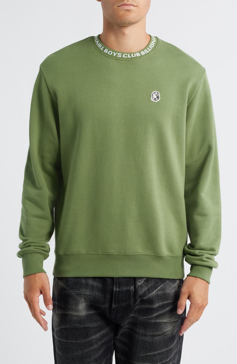 Billionaire Boys Club BB Cosmo Crewneck Sweatshirt, Main, color, Vineyard Green