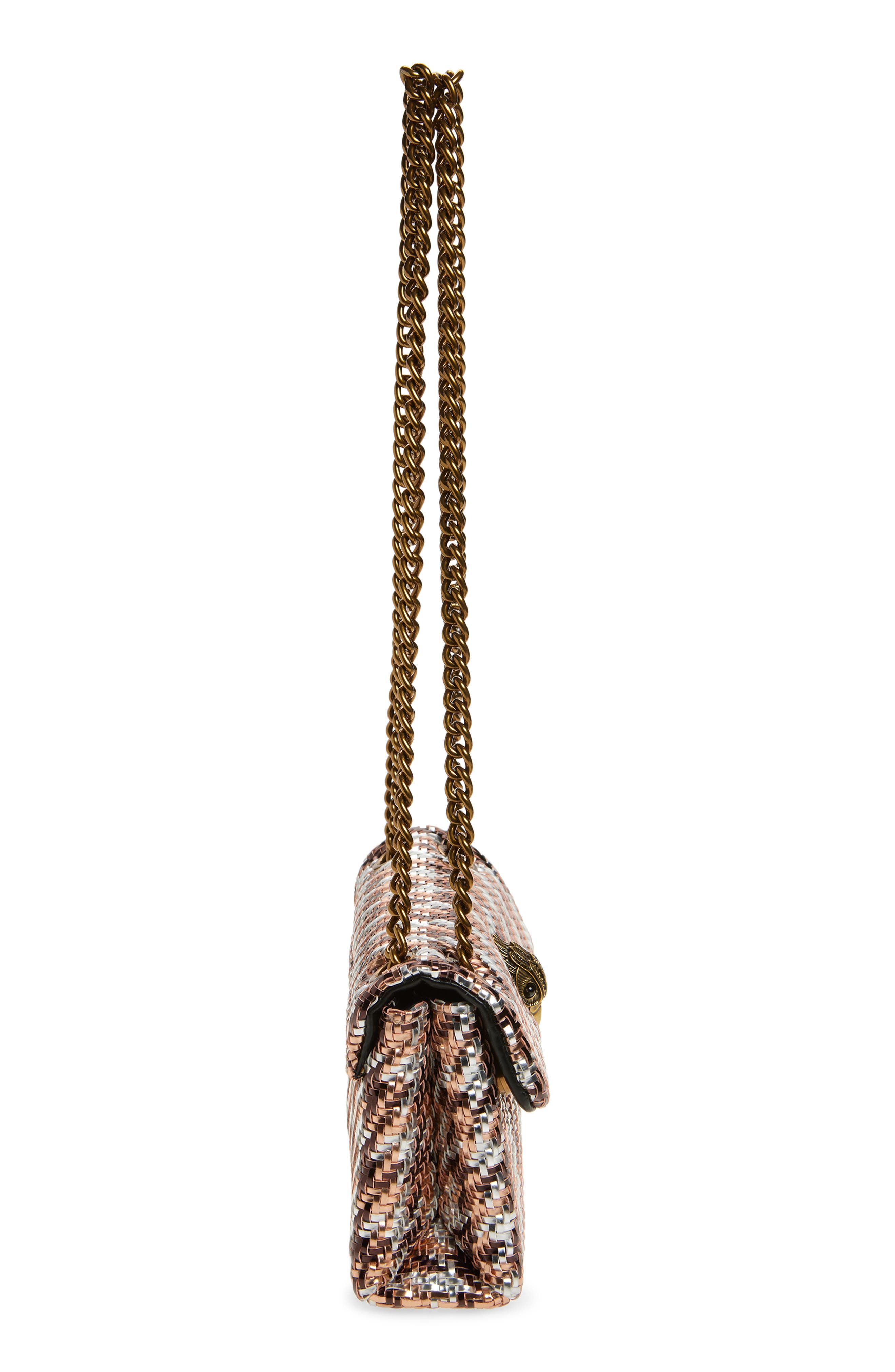 Kurt Geiger London Mini Kensington Convertible Bag, Alternate, color, Metal Comb