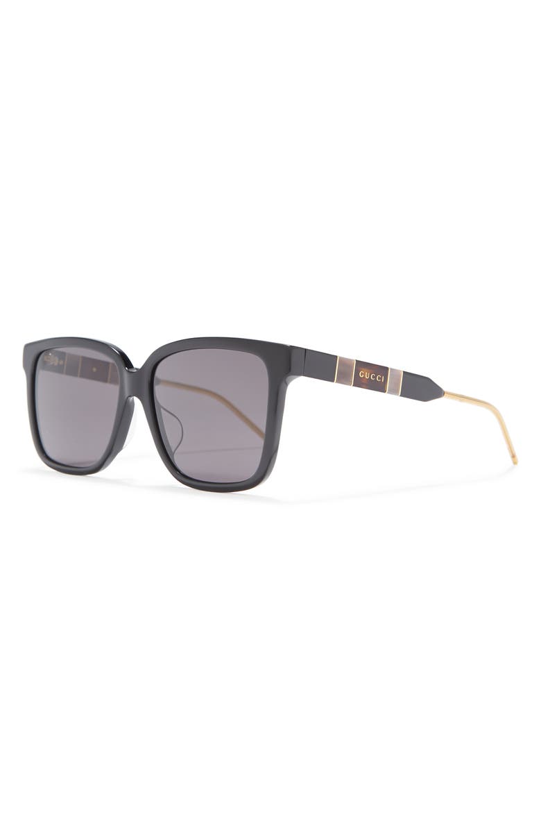 Gucci 56mm Square Sunglasses, Alternate, color,