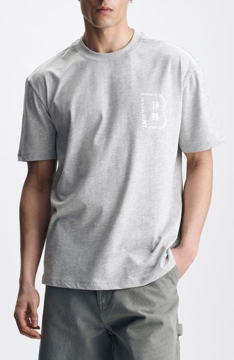 Heathered Cotton Logo Graphic T-Shirt
