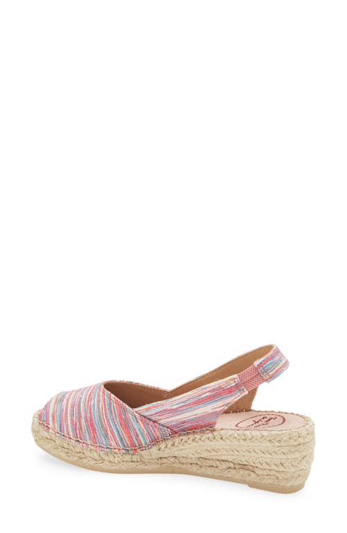 TONI PONS TONI PONS BERI SLINGBACK ESPADRILLE PEEP TOE PLATFORM WEDGE SANDAL