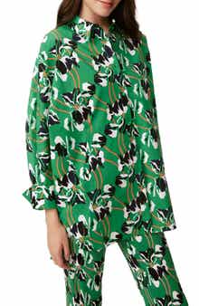 Caleb Floral Stretch Cotton Button-Up Shirt