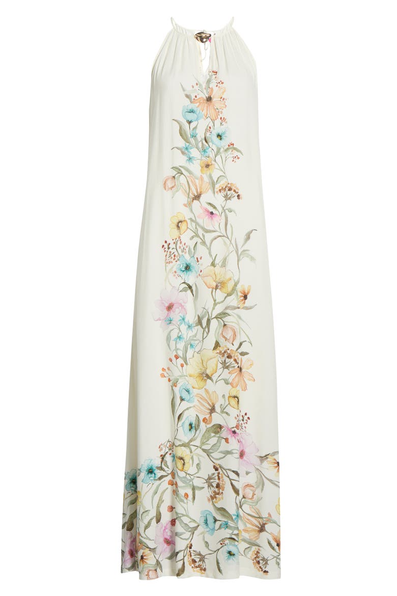 vince camuto floral print maxi dress Vince Camuto Women's Floral Square Neck Maxi Dress - Black - Size M