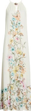 Vince Camuto Floral Print Sleeveless Maxi Dress