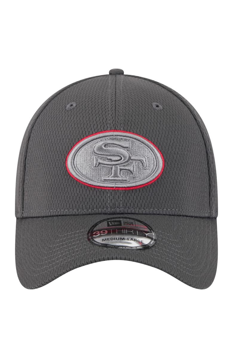 New Era Men's New Era Graphite San Francisco 49ers  Main 39THIRTY Flex Hat, Alternate, color, 