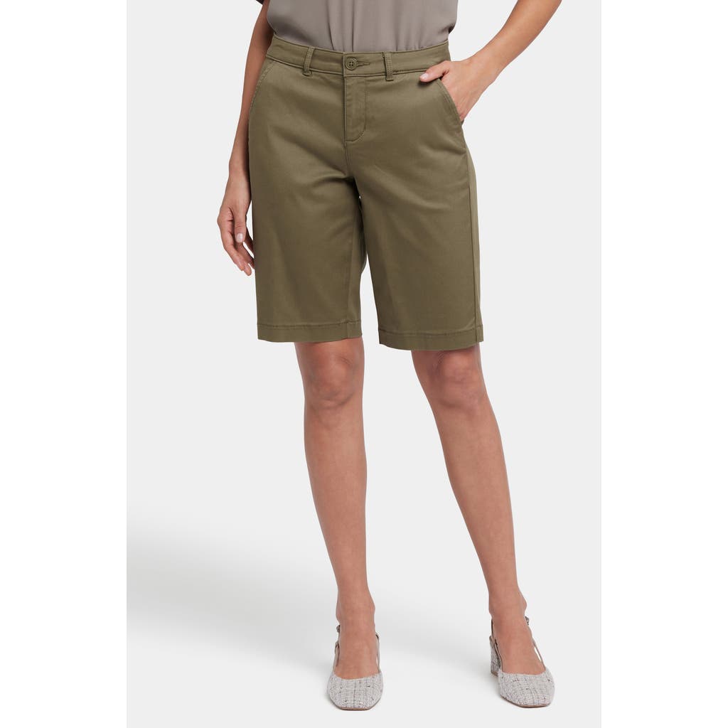 Nydj Bermuda Shorts In Bay Leaf