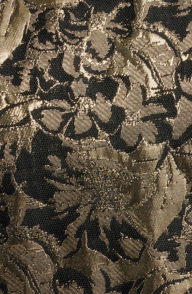 Sister Jane Memoria Metallic Jacquard Cocktail Dress, Alternate, color, Gold