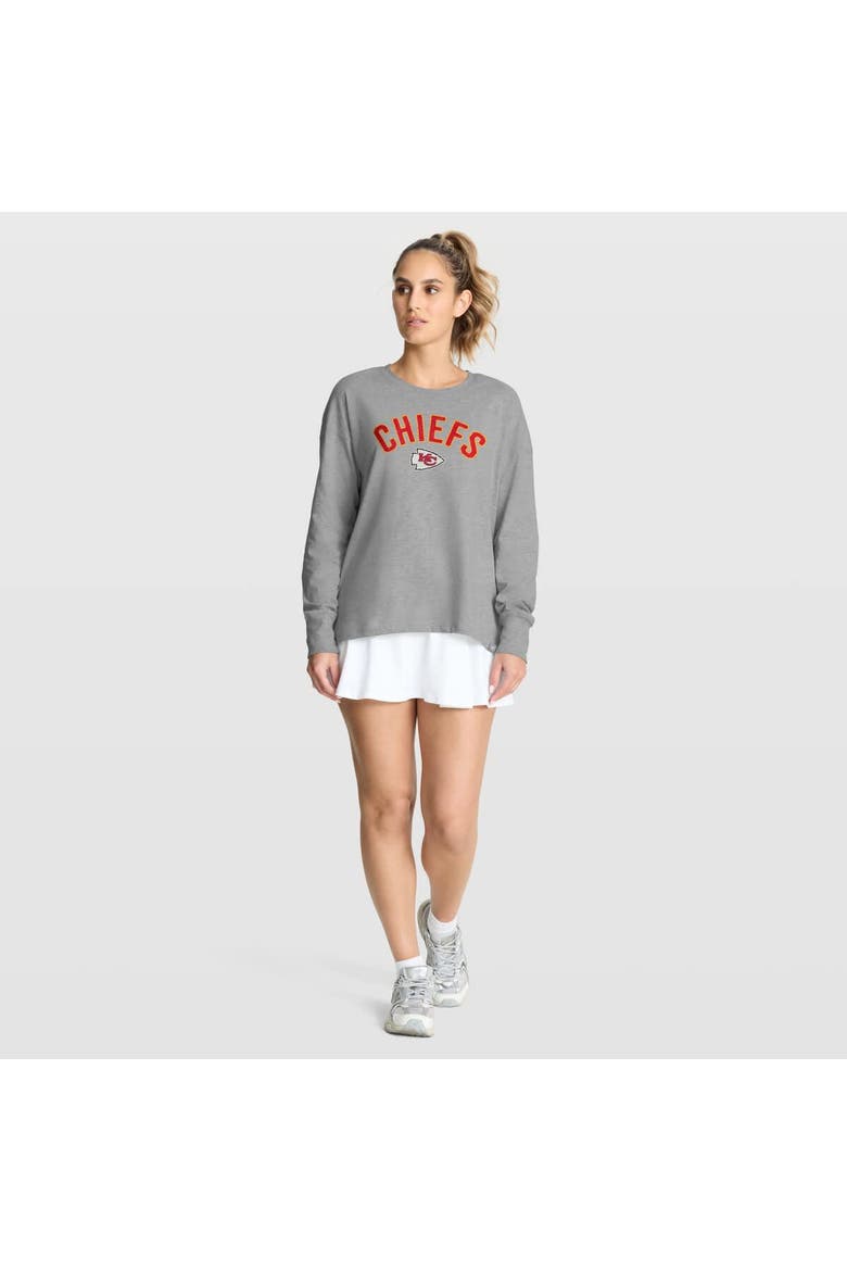 Women's Fanatics Heather Gray Kansas City Chiefs Hometown Legacy Long Sleeve T-Shirt, Alternate, color, Heather Gray