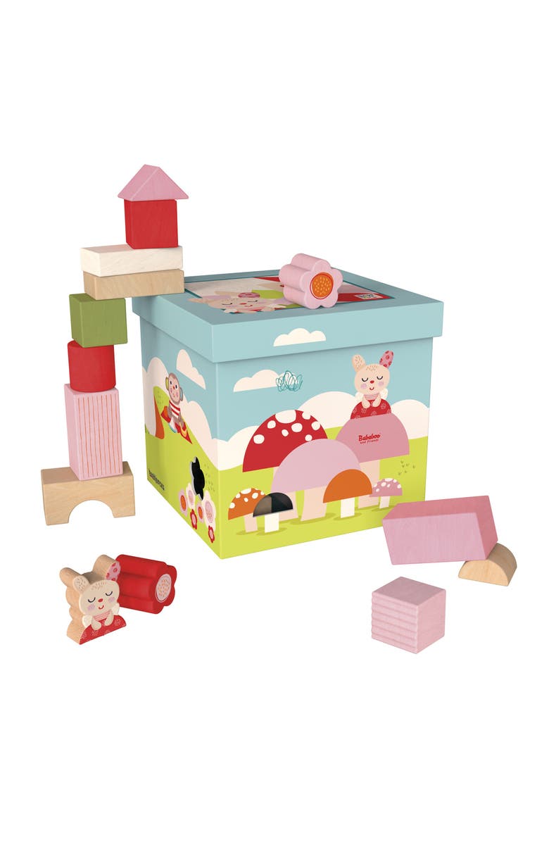 Bababoo and friends<sup>®</sup> Pippa Bunny Babablocks Building Blocks, Alternate, color, Multi / Pink