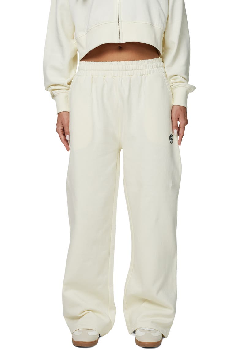 Straight Leg Halftone Joggers, Main, color, Ivory