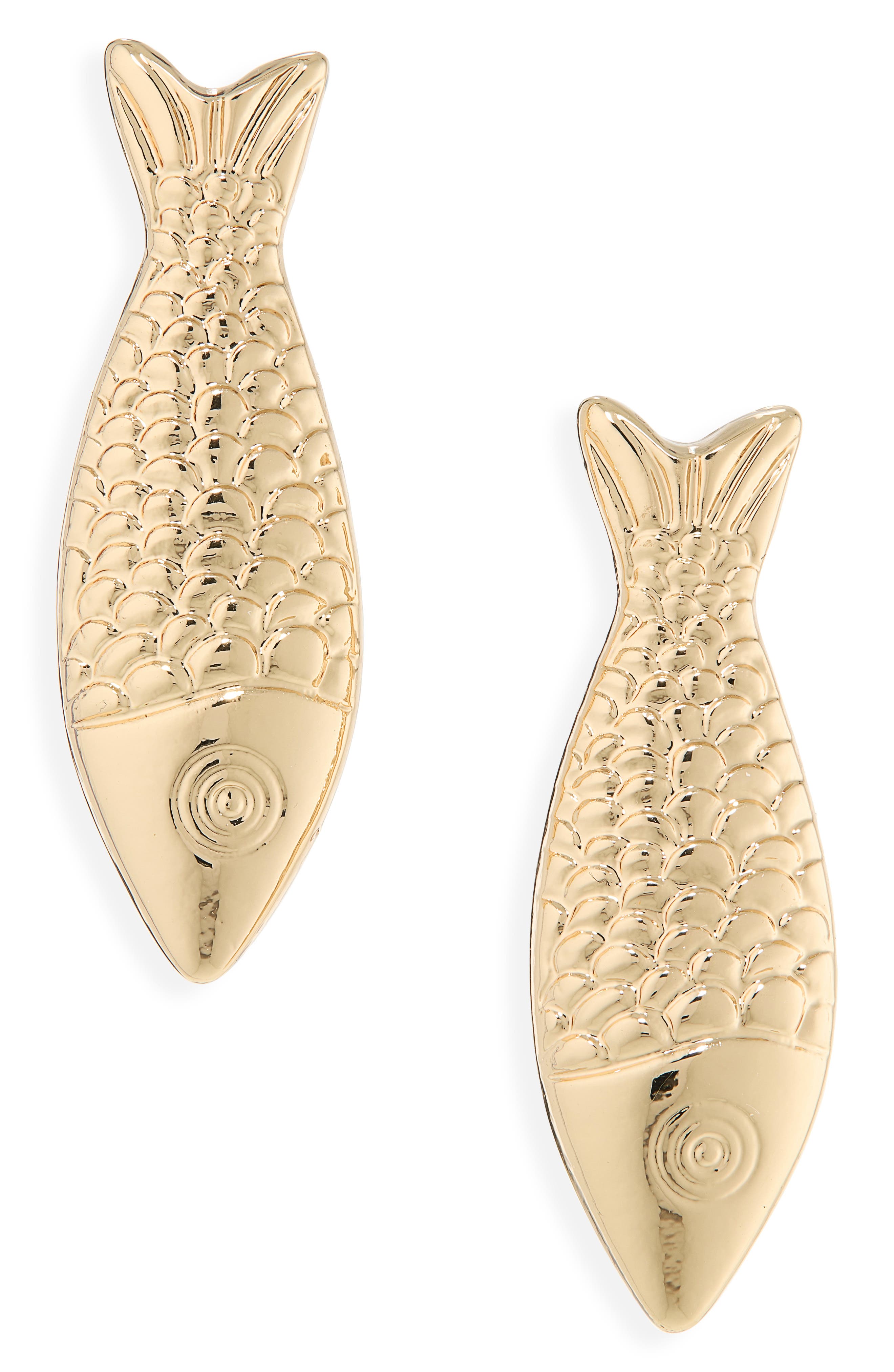 Fish Drop Earrings