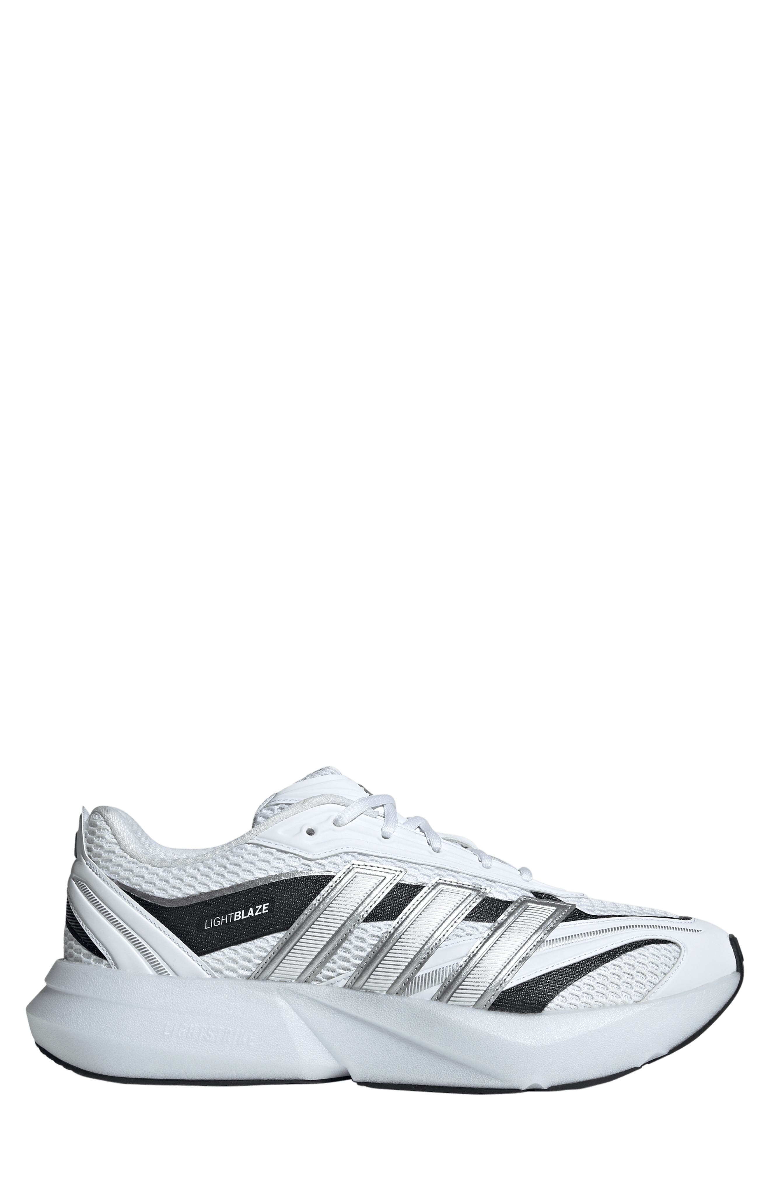 adidas Lightblaze Glow Sneaker, Alternate, color, White/ Matte Silver/ Black