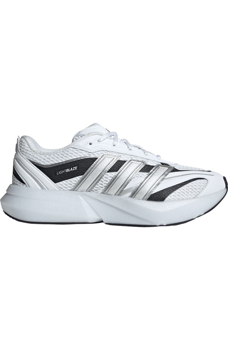 adidas Lightblaze Glow Sneaker, Alternate, color, White/ Matte Silver/ Black
