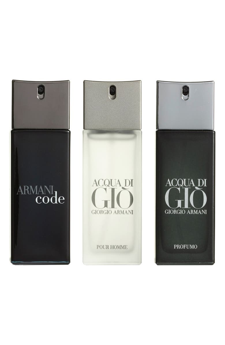 ARMANI beauty Giorgio Armani Men's Travel Spray Trio, Main, color, 