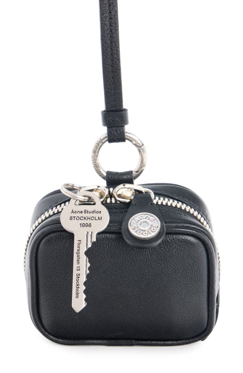 Acne Studios Camero Clip Earbuds Case, Alternate, color, Black