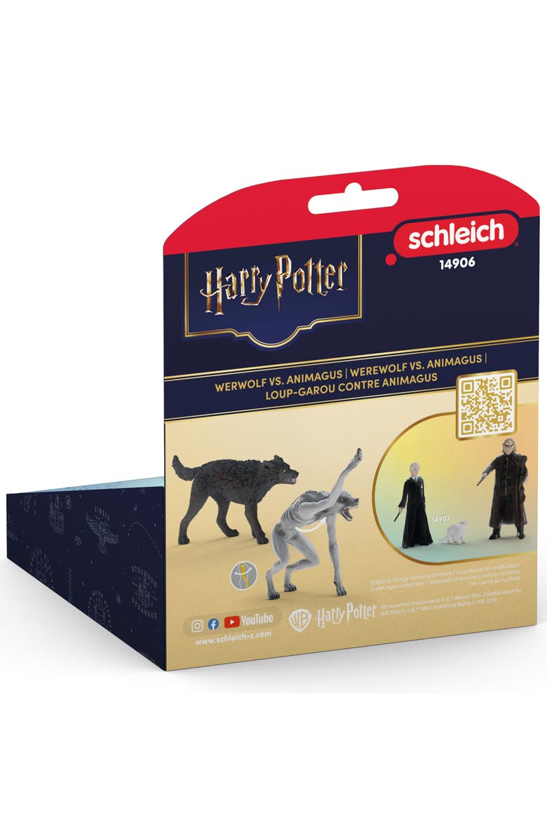 Schleich Wizarding World, 2 Figure Set, Werewolf vs Animagus, Kids 6+, Alternate, color, Multicolored