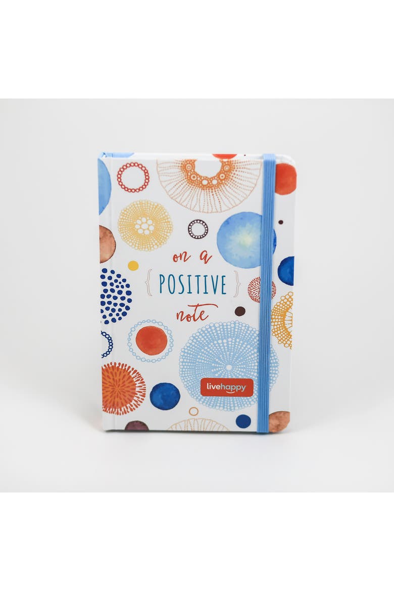 Live Happy Notebook, Alternate, color, Multicolored