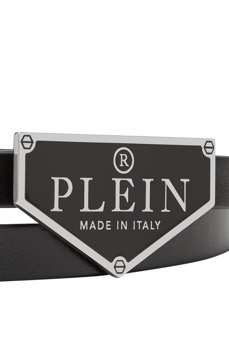 Belt Iconic Plein Women, Alternate, color, black/nickel