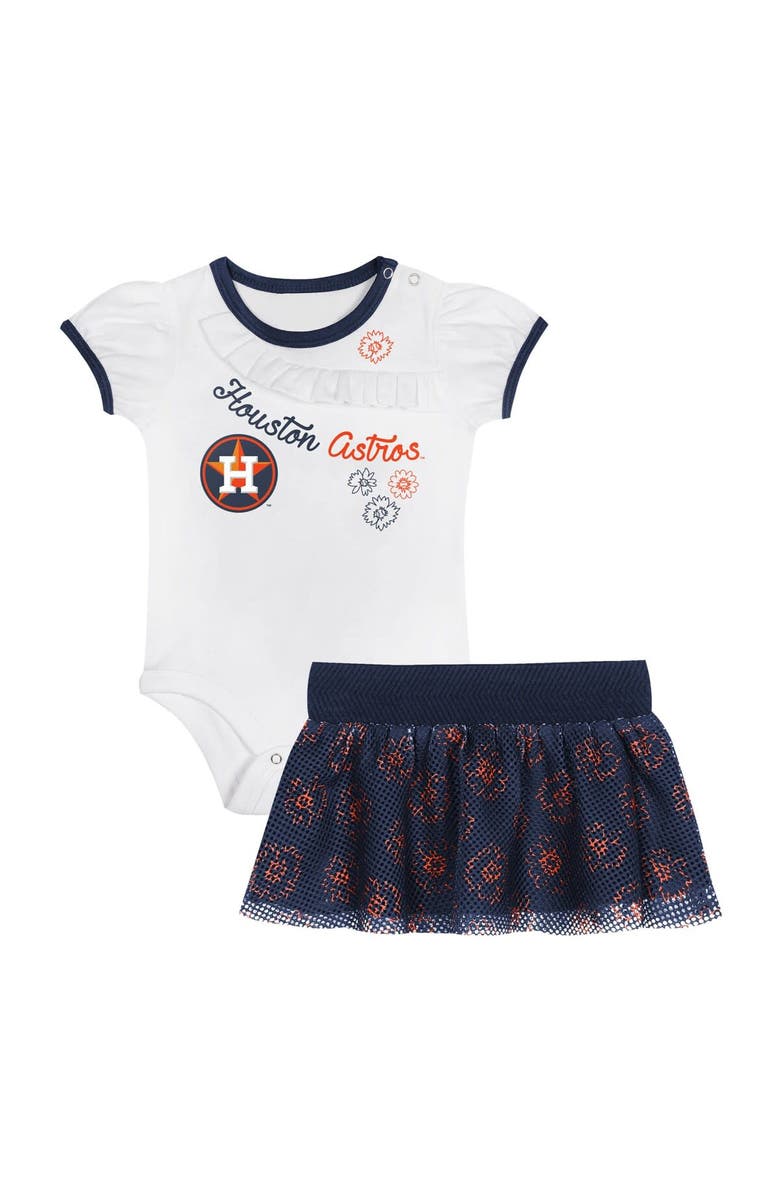 Outerstuff Infant Houston Astros Sweet Bodysuit & Skirt Set, Main, color, 