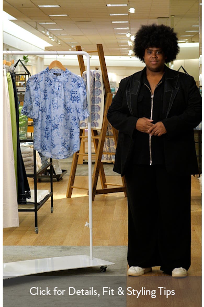 Dianthus Floral Puff Sleeve Top video