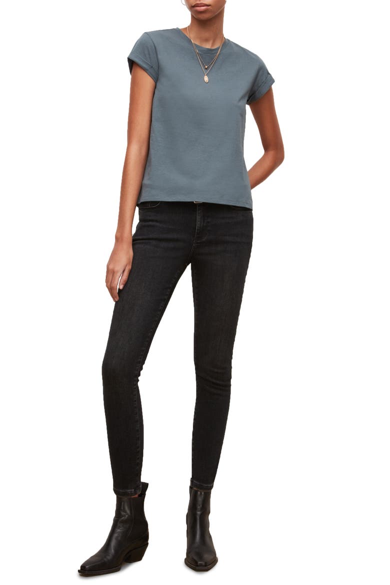 Anna Cotton T-Shirt, Alternate, color, BLUE OPULENCE