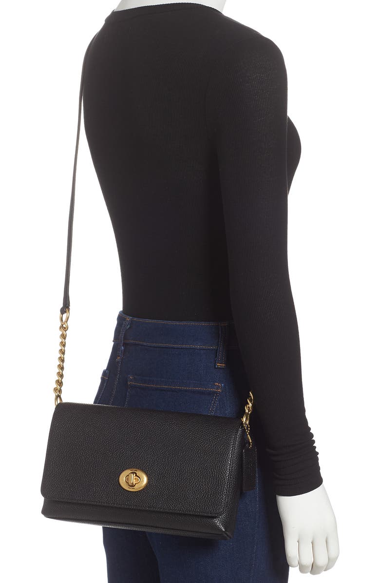 COACH Crosstown X Leather Crossbody Bag, Alternate, color,