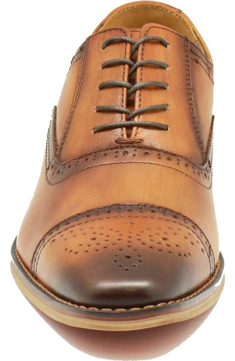 La Milano Lorenzo Cap Toe Oxford, Alternate, color, Cognac