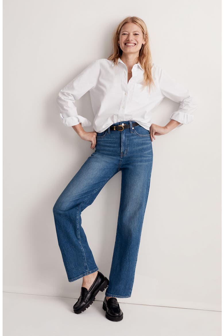 The Perfect Vintage High Waist Wide Leg Jeans, Alternate, color, LEIFLAND WASH