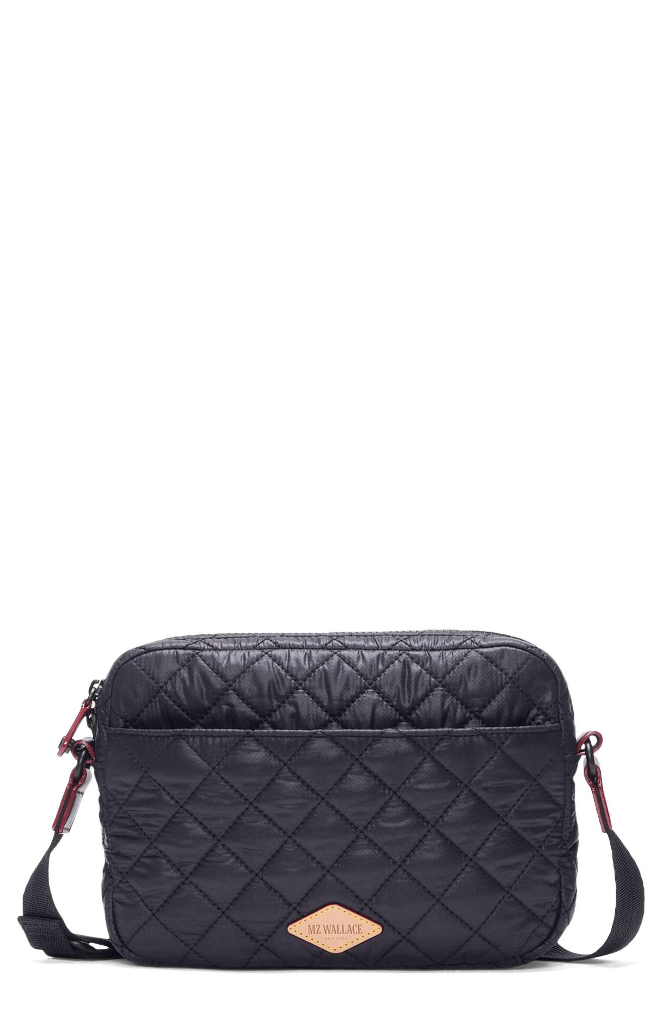 MZ Wallace Small Metro Quilted Nylon Camera Bag, Alternate, color, Black
