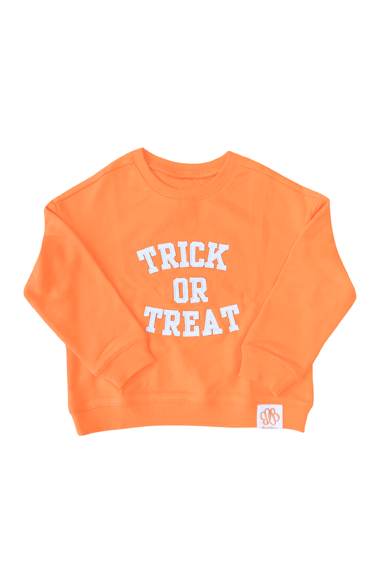 Bits & Bows Trick-or-Treat Halloween Sweatshirt, Main, color, 