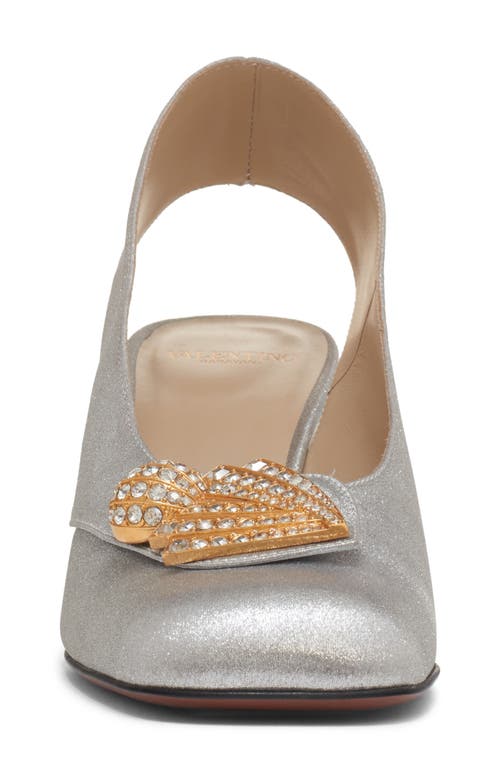 Shop Valentino Garavani Adamantine Slingback Pump