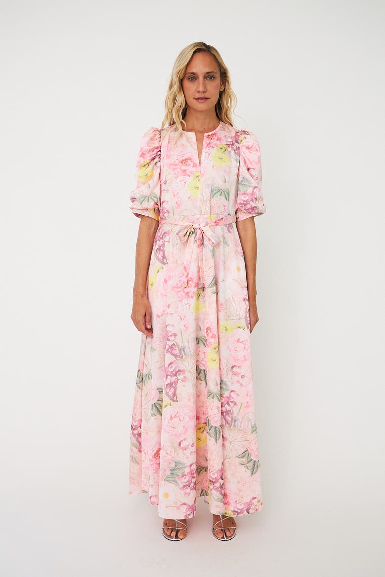 Kaylacras Floral Print Maxi Dress, Main, color, Floral Garden