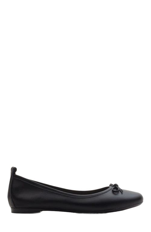 Forever & Always Shoes Florence Leather Ballerina Flats in Black Leather at Nordstrom, Size 9