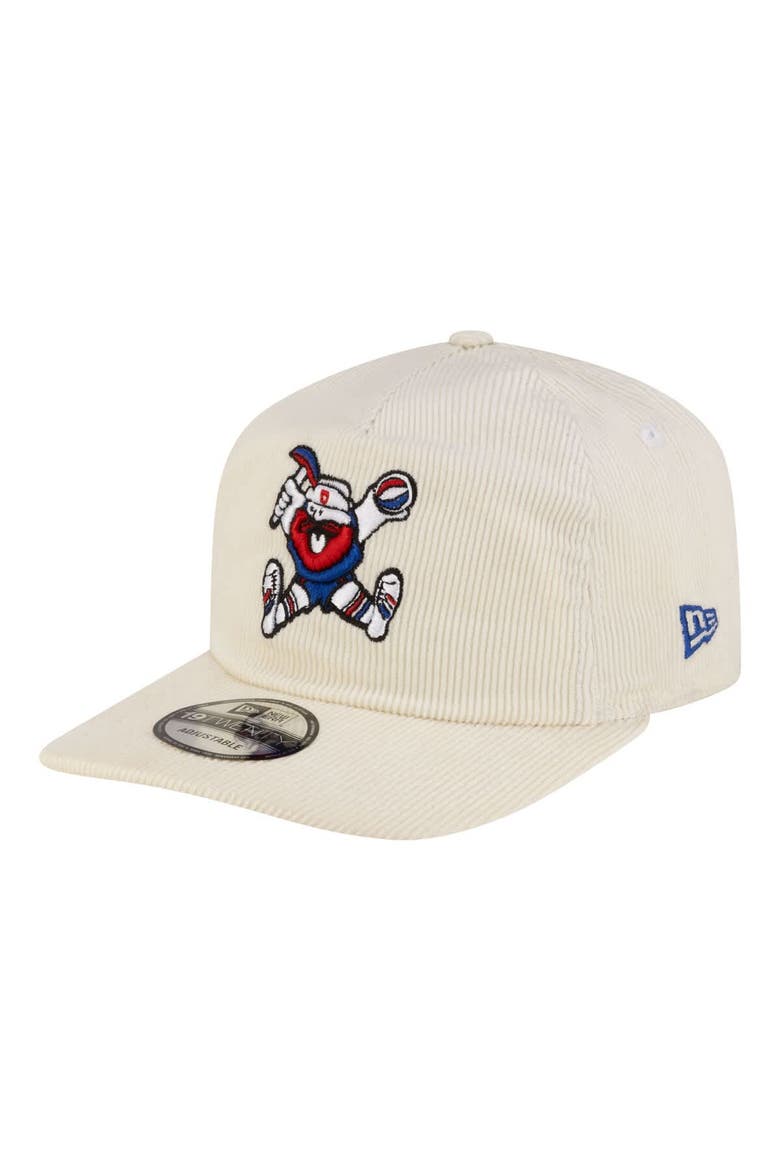 Men's New Era  White Denver Nuggets 19TWENTY 80s Chrome Corduroy Adjustable Hat, Main, color, White