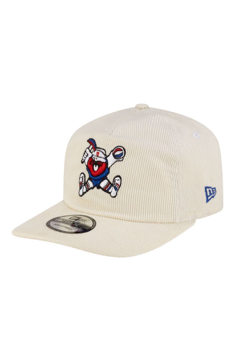 New Era Men's New Era White Denver Nuggets 19TWENTY 80s Chrome Corduroy Adjustable Hat, Main, color, White